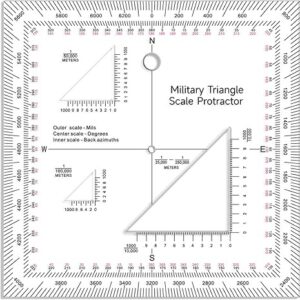 Shenkir Military Triangle Scale Protractor #MP-2
