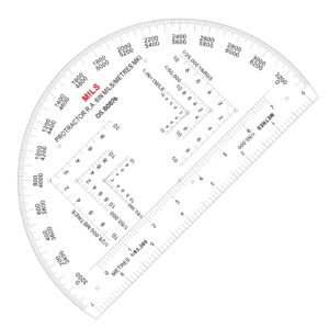 Shenkir 6 inch Semi Circle Military Protractor #MP-80876