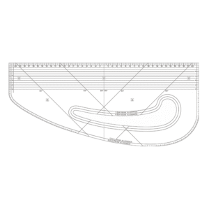 Shenkir 40cm Acrylic Plastic Curve Ruler #PM40-S