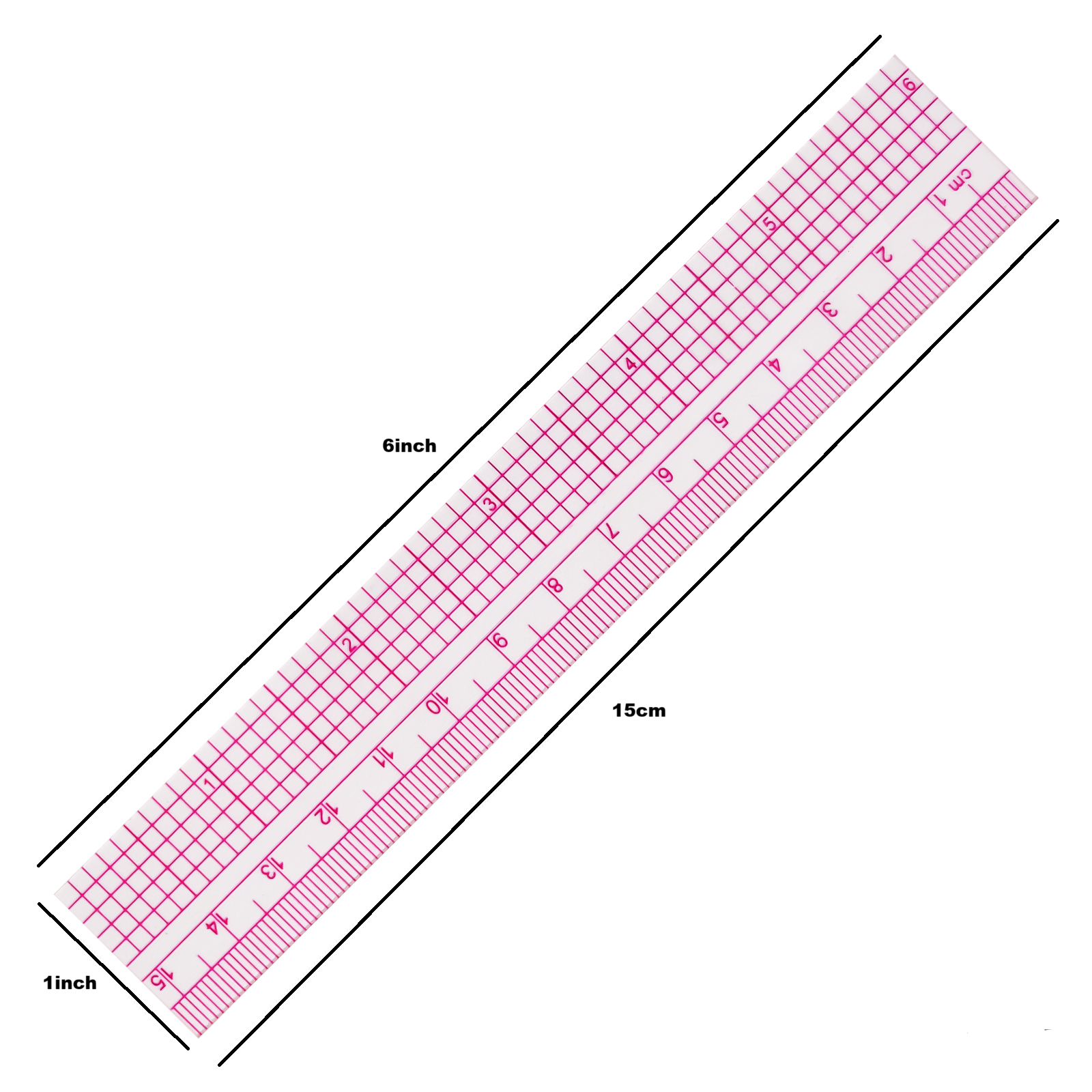 Shenkir 15cm & 6inch Garment Ruler #R0615 - Image 2