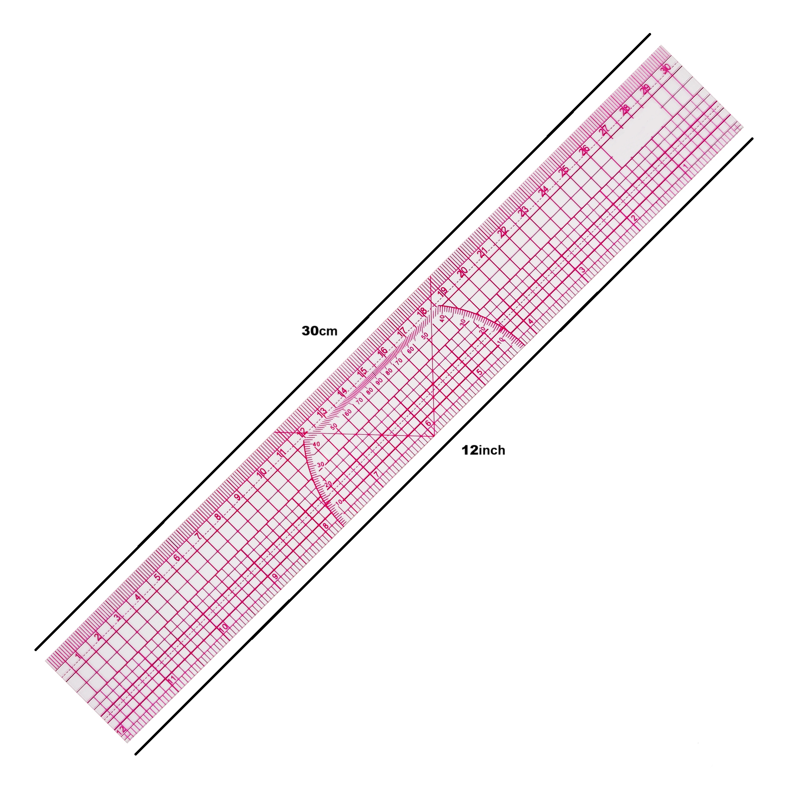 Shenkir 12" & 30cm Graph Ruler #R1230-E - Image 2