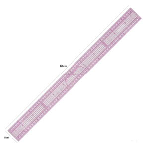 Shenkir Plastic Garment Ruler 60cmx5cm #R60