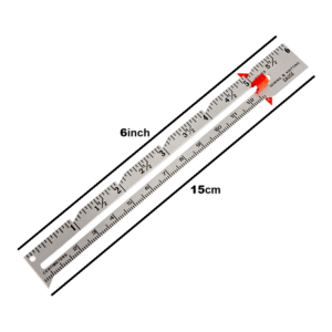 Shenkir 7" Aluminum Sewing Gauge with Clips #SG07B