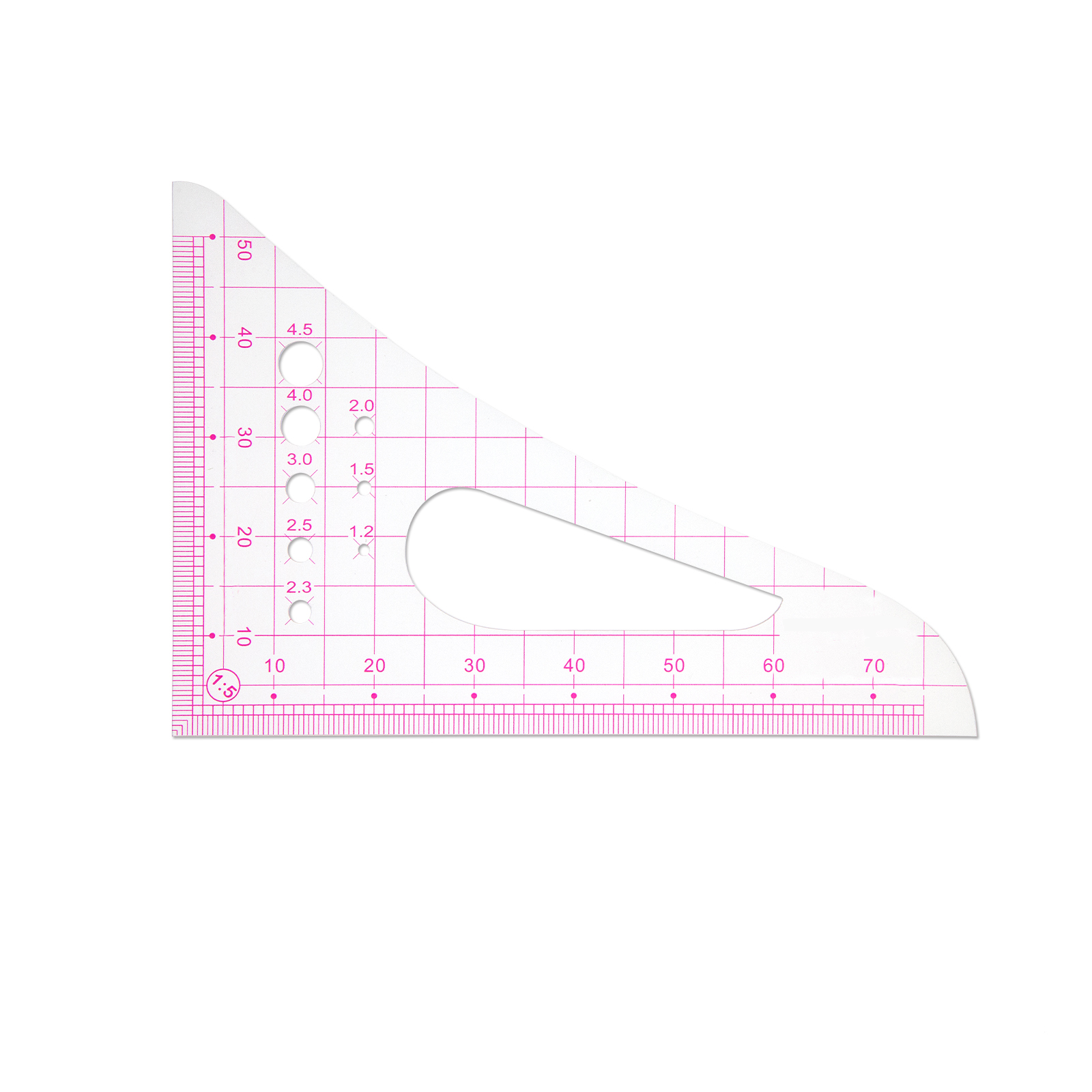 Shenkir 1:5 Plastic Triangle Ruler #TSR15