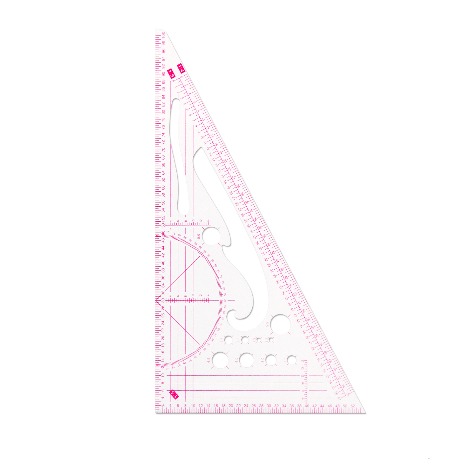 Shenkir 1:3&1:4&1:5 Plastic Triangle Ruler #TSR345