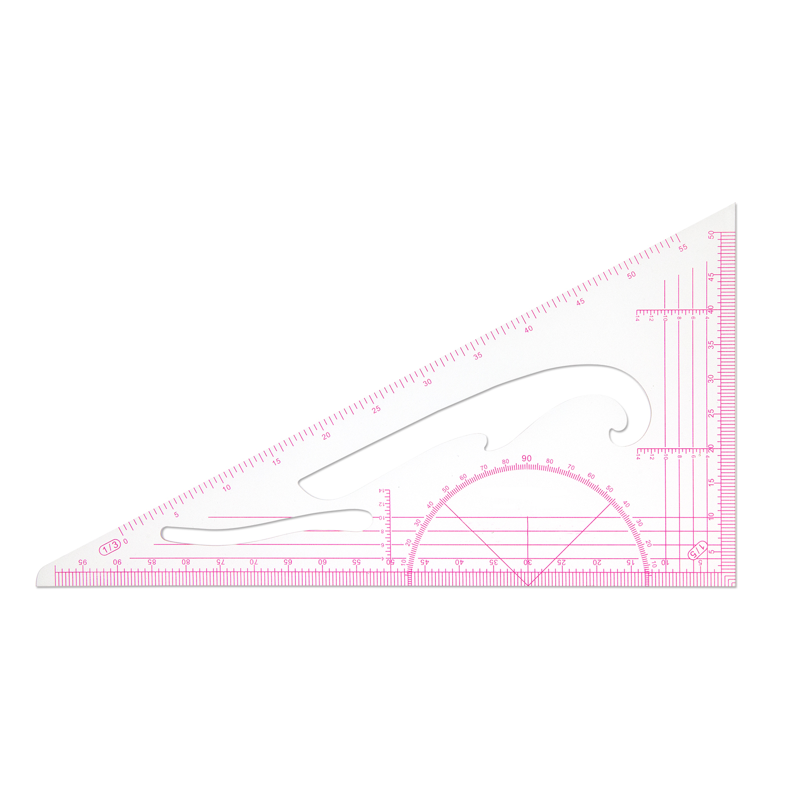 Shenkir 1:3&1:5 Plastic Triangle Ruler #TSR35